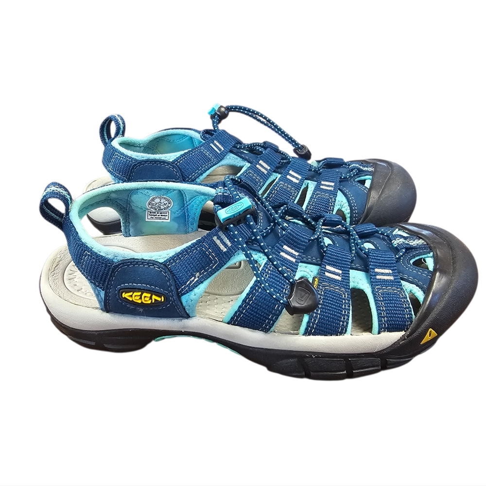 KEEN Newport H2 Waterproof Navy and Aqua Hiking Sandals